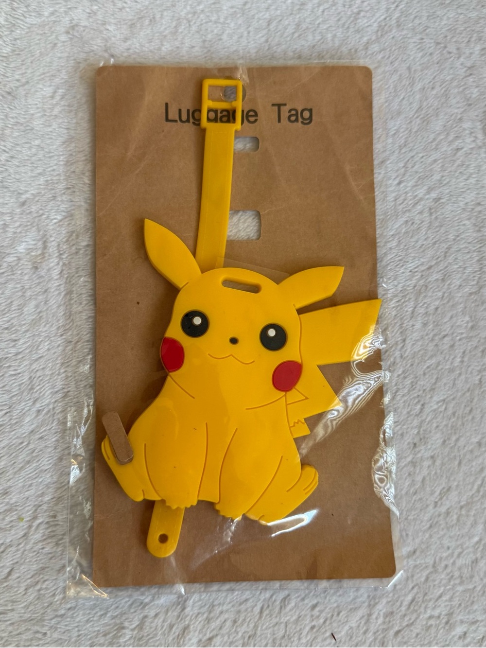 Cute Pikachu Yellow Luggage Tag Pokemon